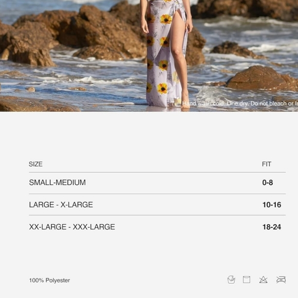 Chic Coral Swim Sarong for Women - Picture 3 of 7